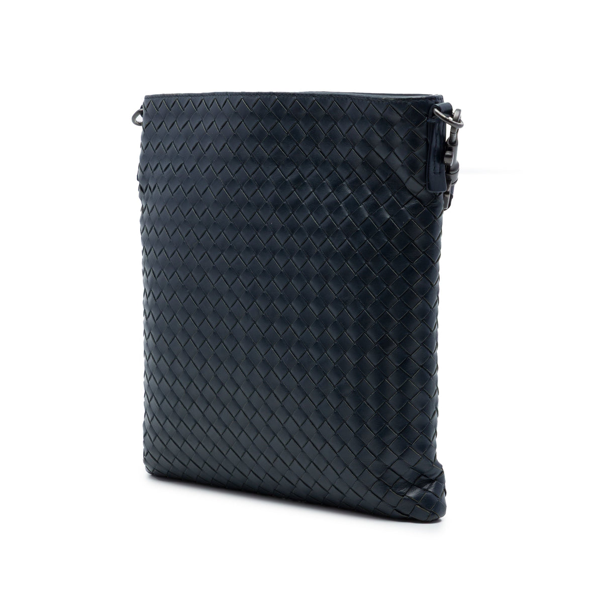 Flat Messenger Bag Intrecciato Nappa Medium