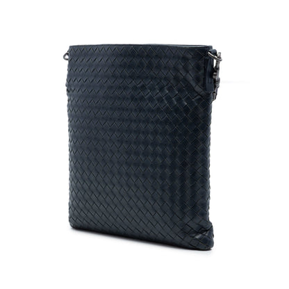 Flat Messenger Bag Intrecciato Nappa Medium