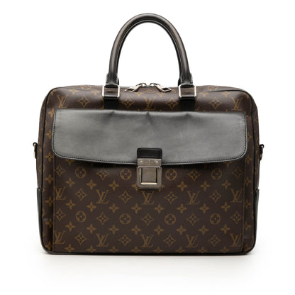 Soft Briefcase Macassar Monogram Canvas