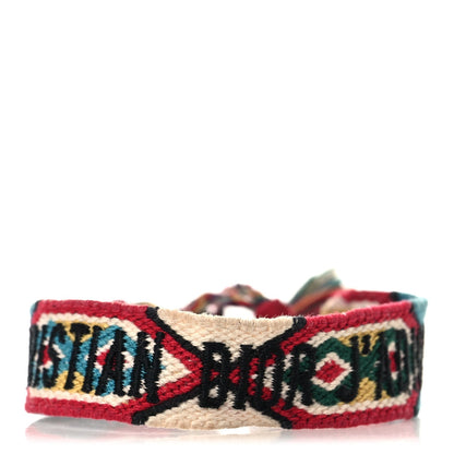 Christian Dior Woven Cotton J'Adior Friendship Bracelet Multicolor