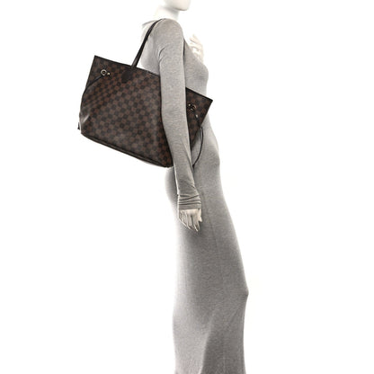 Louis Vuitton Damier Ebene Neverfull MM Bag Brown