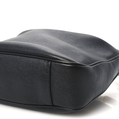 Gucci Textured Calfskin Medium Diana Shoulder Bag Black