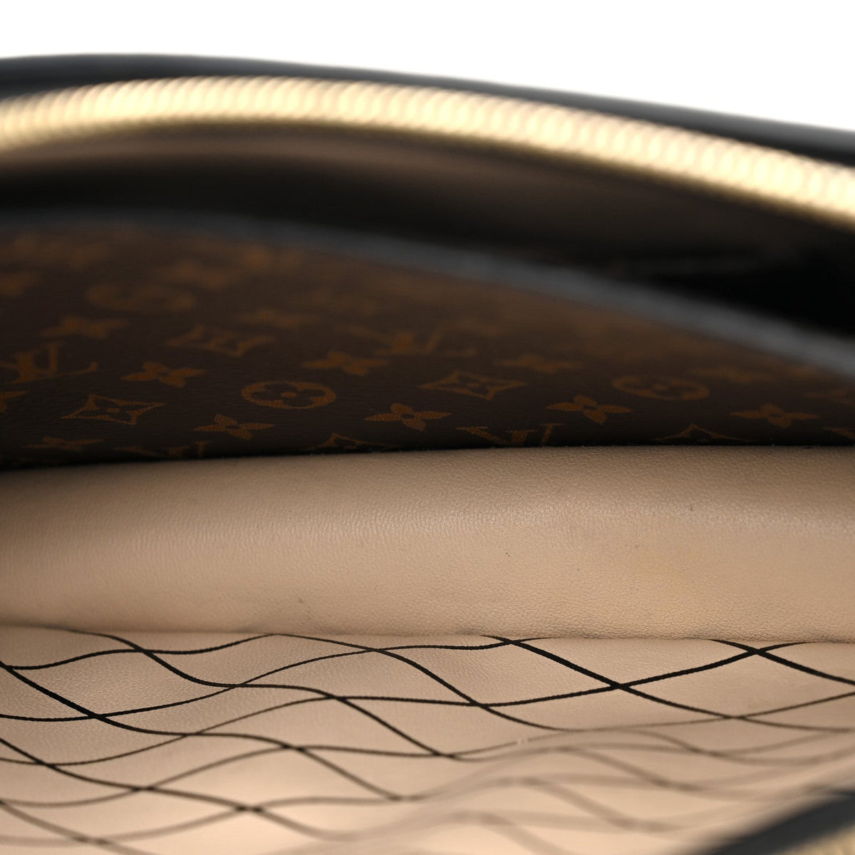 Louis Vuitton Reverse Monogram Trunk Clutch Bag Brown