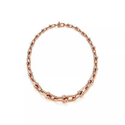 18K Rose Gold Tiffany HardWear Necklace