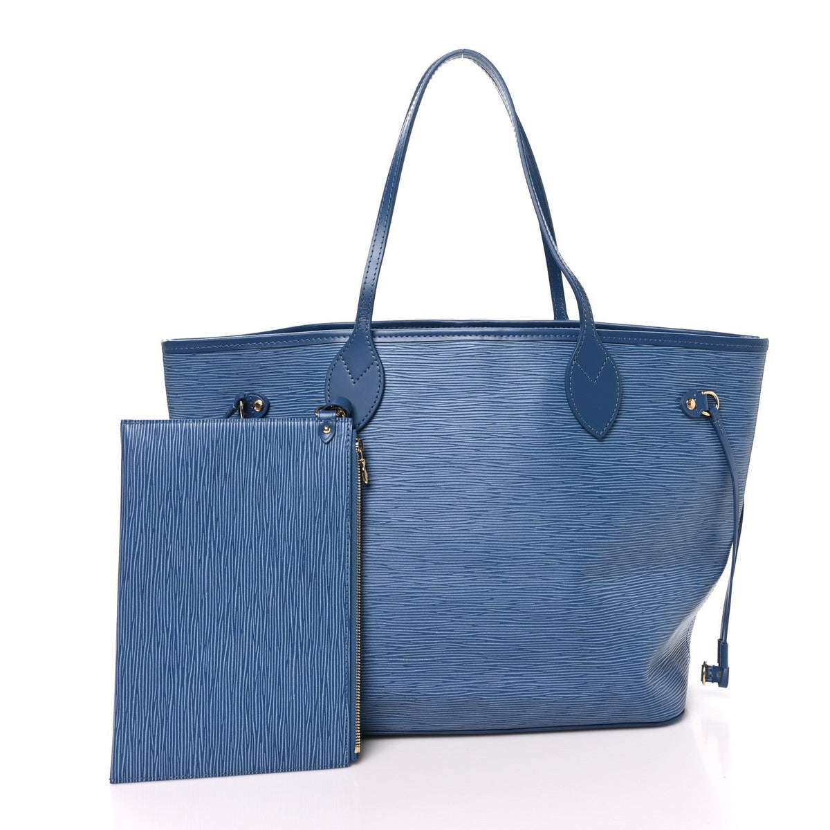 Louis Vuitton Epi Neverfull MM Denim Blue