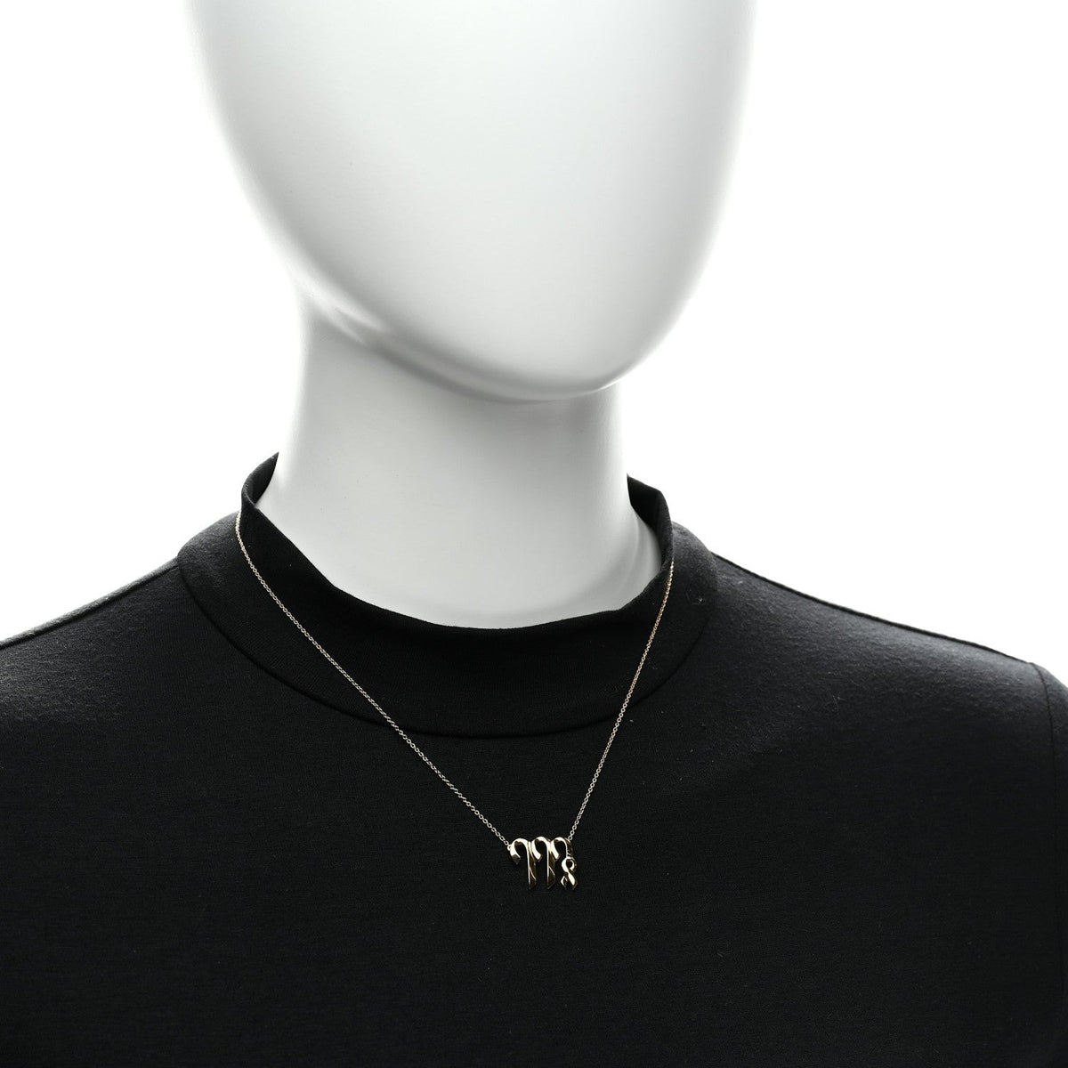 Tiffany 18K Yellow Gold Zodiac Virgo Pendant Necklace