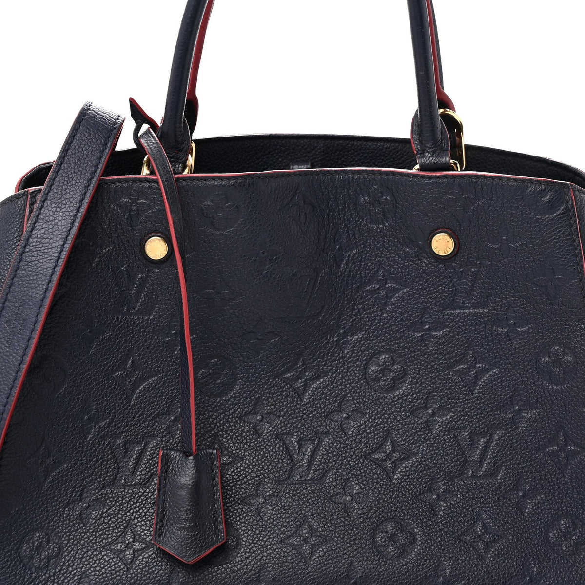 Louis Vuitton Empreinte Montaigne MM Marine Rouge