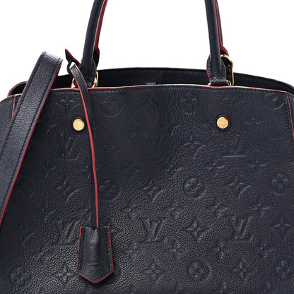 Louis Vuitton Empreinte Montaigne MM Marine Rouge