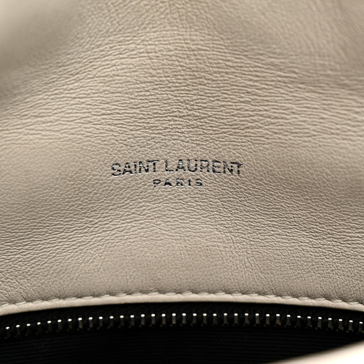 Saint Laurent Lambskin Toy Loulou Puffer Satchel Crema Soft