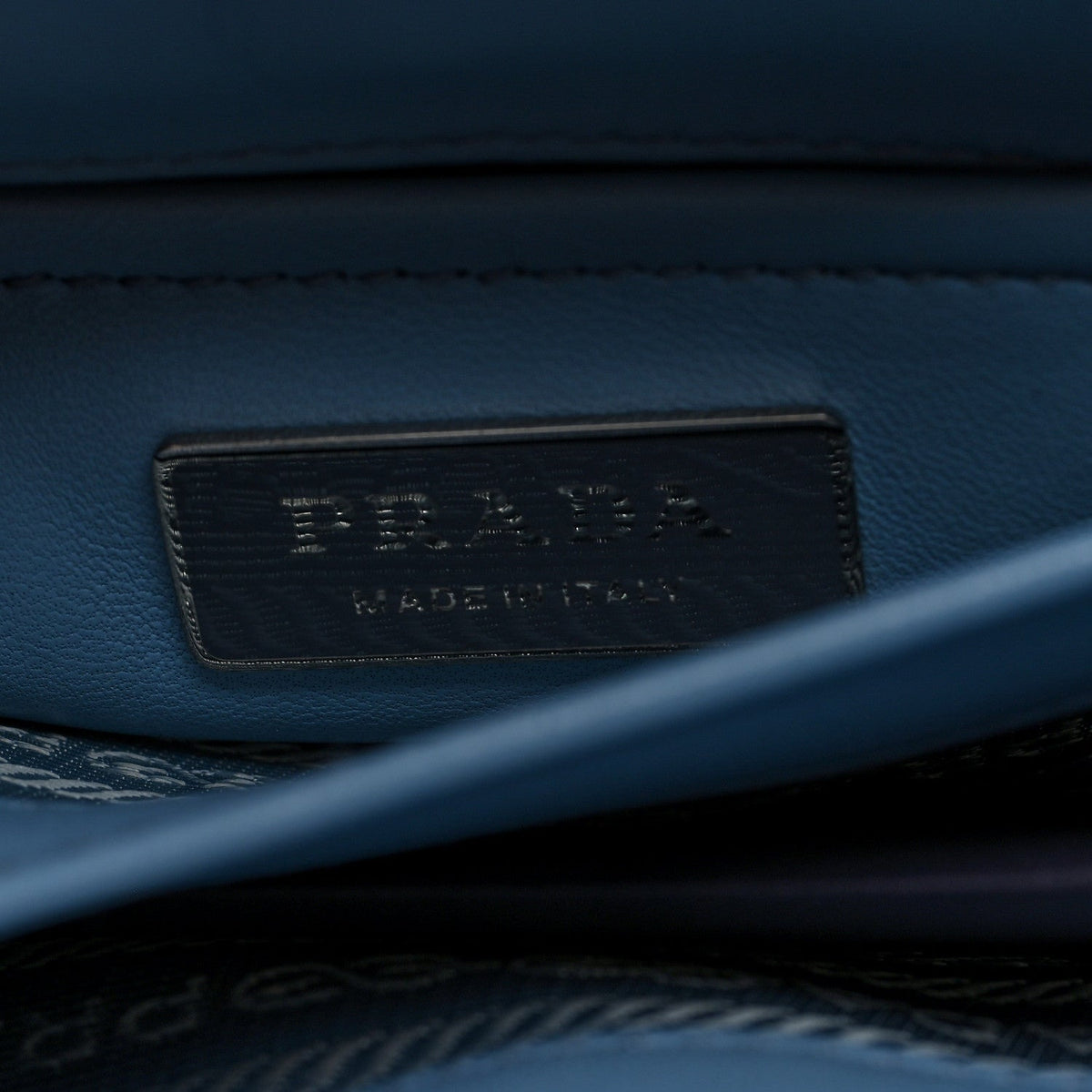 Prada Nappa Triangle Stitched Small Spectrum Bag Astrale