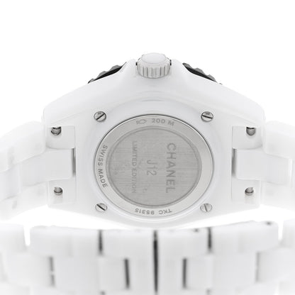 Chanel Stainless Steel Ceramic 33mm J12 Couture Watch White