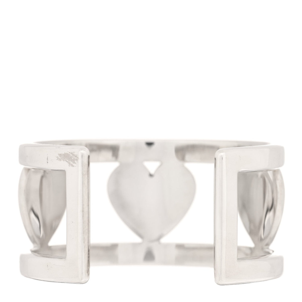 Tiffany Sterling Silver Stencil Heart Cuff Bracelet