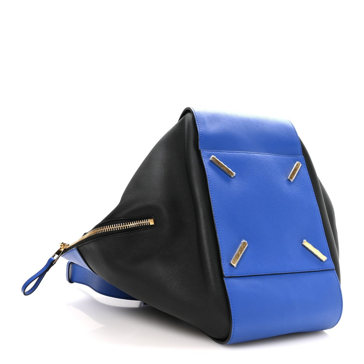 Loewe Calfskin Medium Hammock Shoulder Bag Electric Blue Black