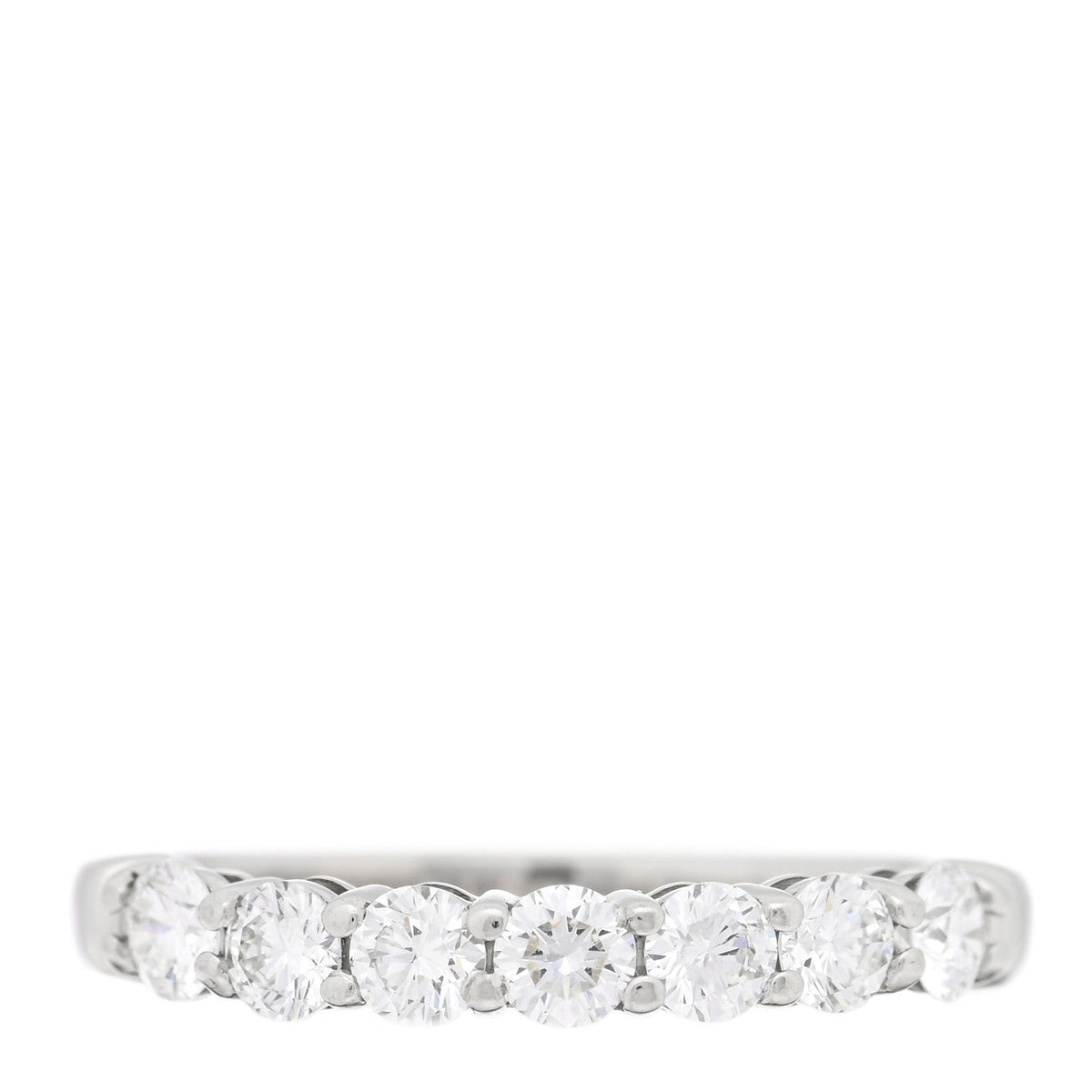 Tiffany Platinum Diamond 3mm Forever Half Circle Band Ring 50 5.25
