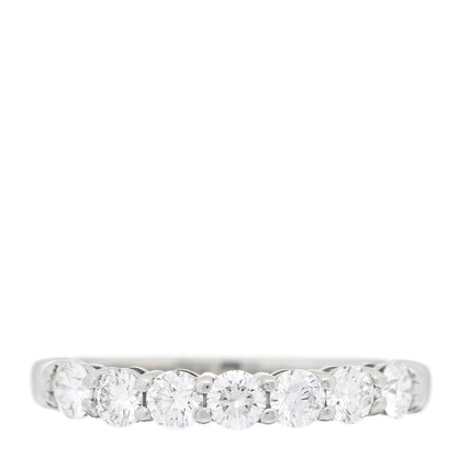 Tiffany Platinum Diamond 3mm Forever Half Circle Band Ring 50 5.25
