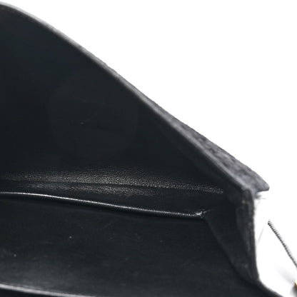 Saint Laurent Suede Le Monogramme Satchel Black