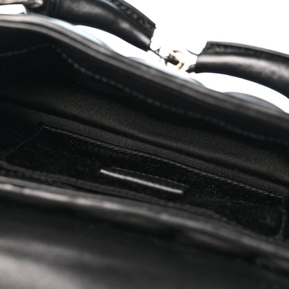 Gucci Nappa Matelasse Small Maxi Horsebit Shoulder Bag Black