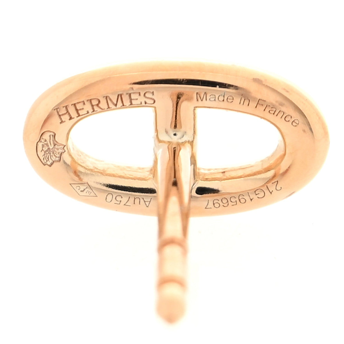 Hermes 18K Rose Gold TPM Farandole Stud Earrings