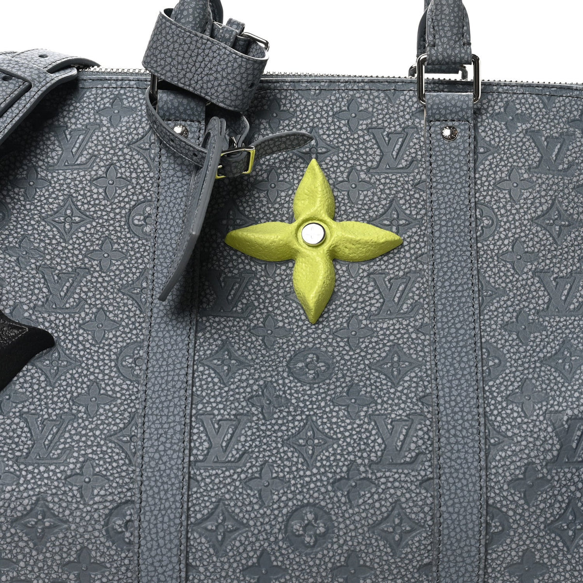 Louis Vuitton Taurillon Monogram Climbing Keepall Bandouliere 50 Granite