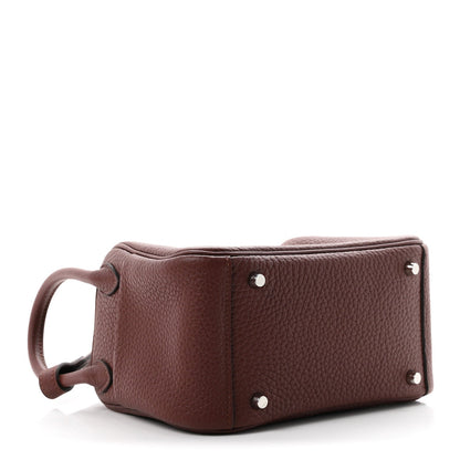 Hermes Taurillon Clemence Mini Lindy 20 Terre 1983359