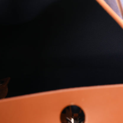 Hermes Toile Vache Hunter Herbag Zip Retourne 31 PM Bleu Marine