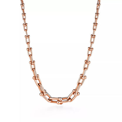18K Rose Gold Tiffany HardWear Necklace