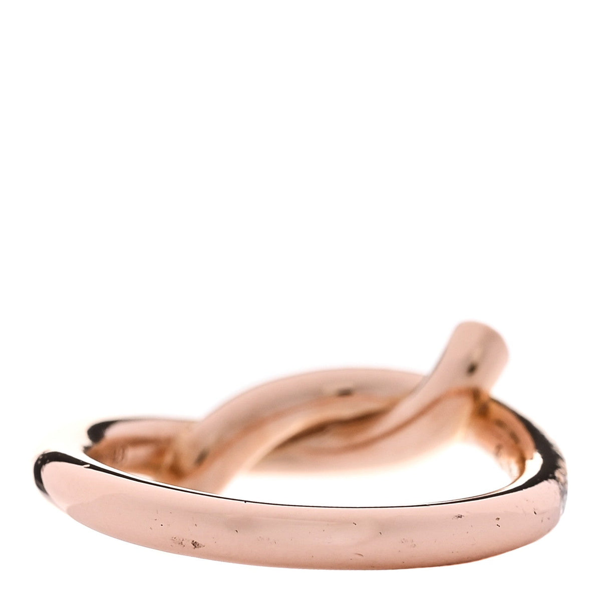 Cartier 18K Pink Gold Diamond Entrelaces Ring 48 4.5