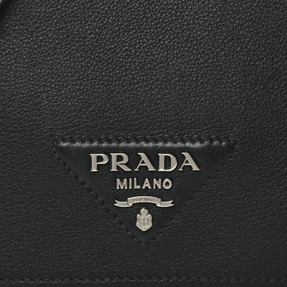 Prada Vitello Daino Soft Flap Crossbody Black