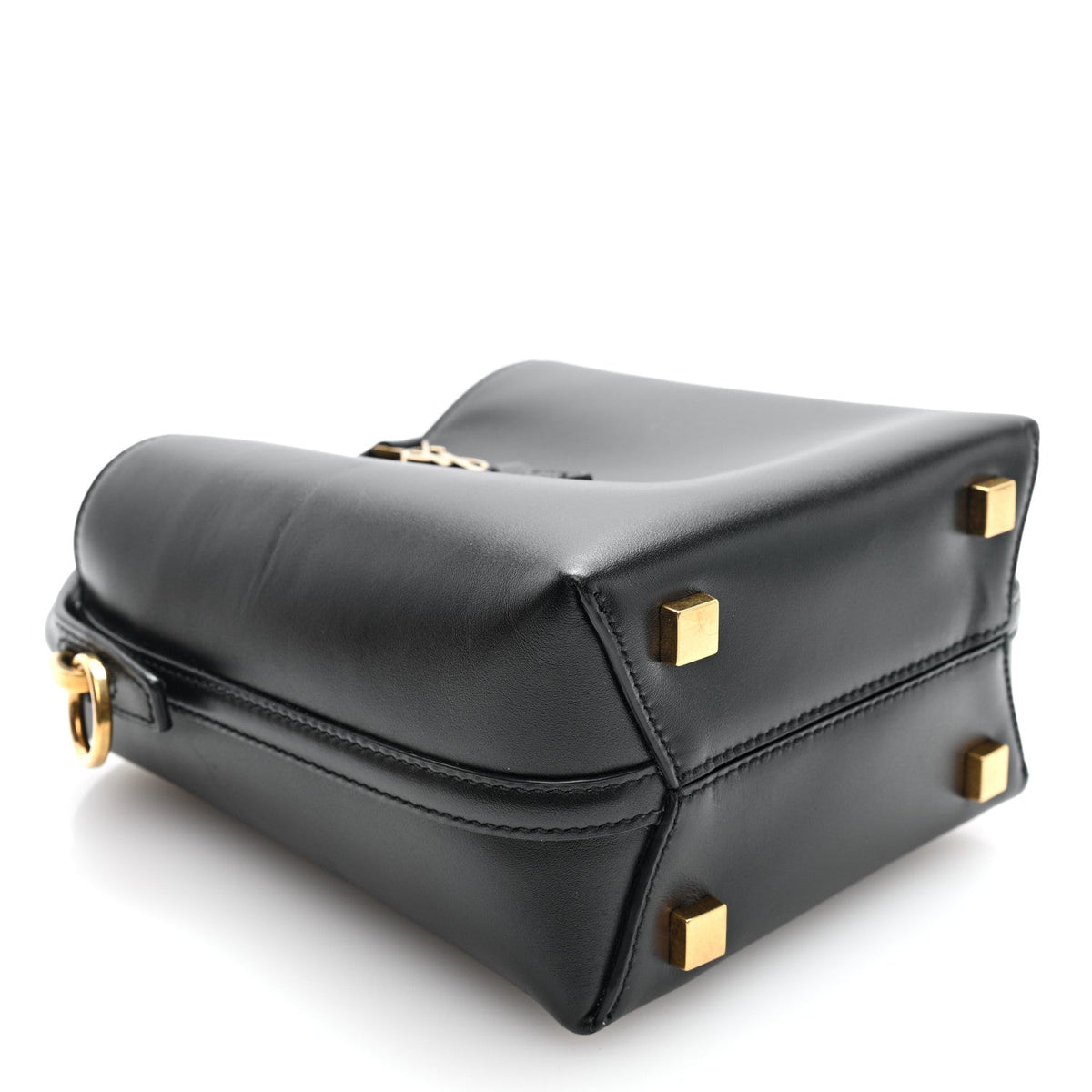 Saint Laurent Shiny Calfskin Le 37 Mini Bucket Bag Black