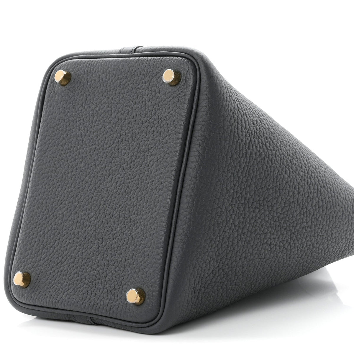 Hermes Taurillon Clemence Picotin Lock 18 PM Bag Gris Misty