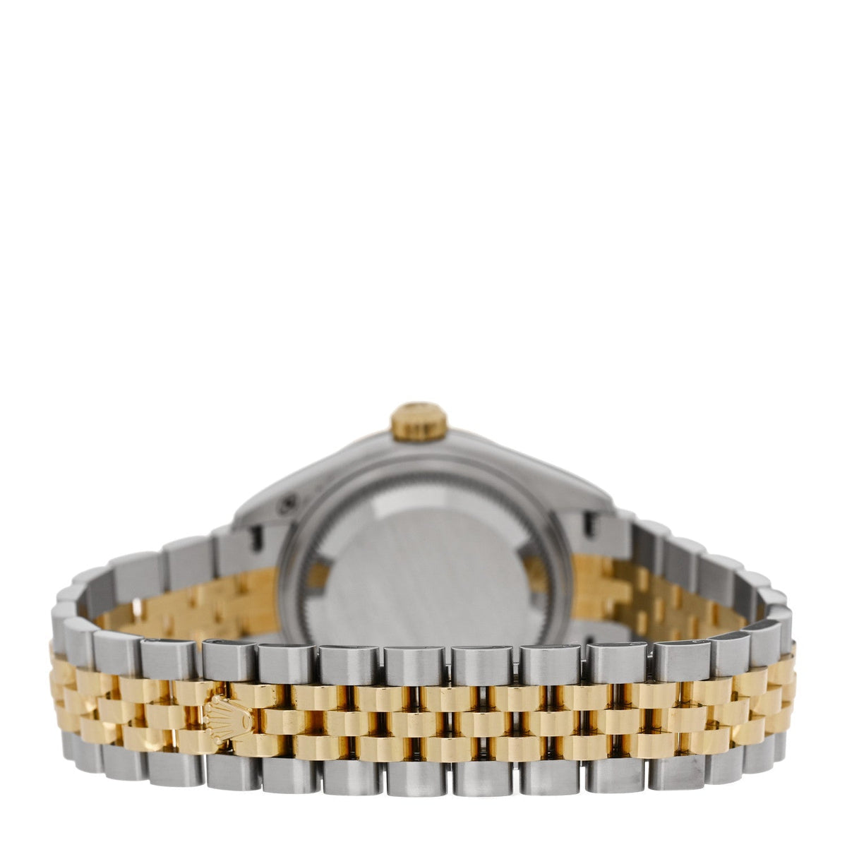 Rolex Stainless Steel 18K Yellow Gold Diamond 28mm Oyster Perpetual Datejust Watch Champagne Star 279173