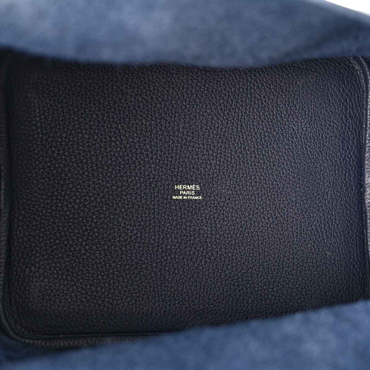 Hermes Taurillon Clemence Picotin Lock 22 MM Bleu Nuit
