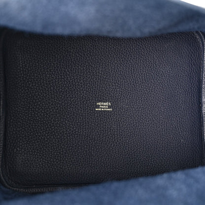 Hermes Taurillon Clemence Picotin Lock 22 MM Bleu Nuit