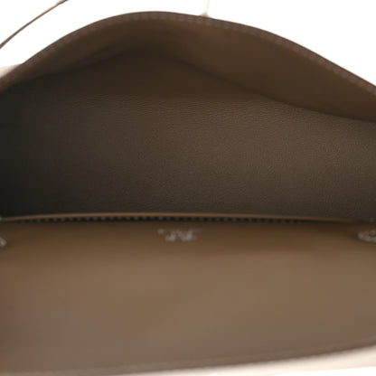 Hermès Swift Kelly Pochette Clutch Etoupe