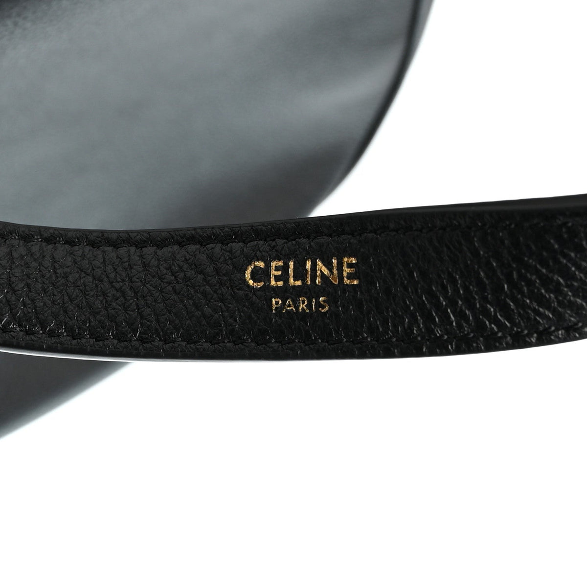 Celine Supple Calfskin Cuir Triomphe Small Heloise Shoulder Bag Black