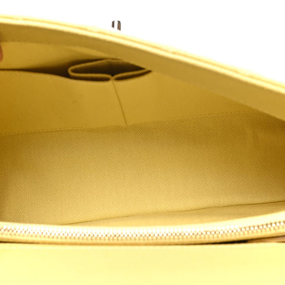 Chanel Caviar Quilted Small Coco Handle Flap Yellow