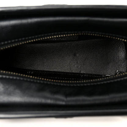 Chanel Snakeskin Patent Calfskin Small Gabrielle Hobo Black 1841660