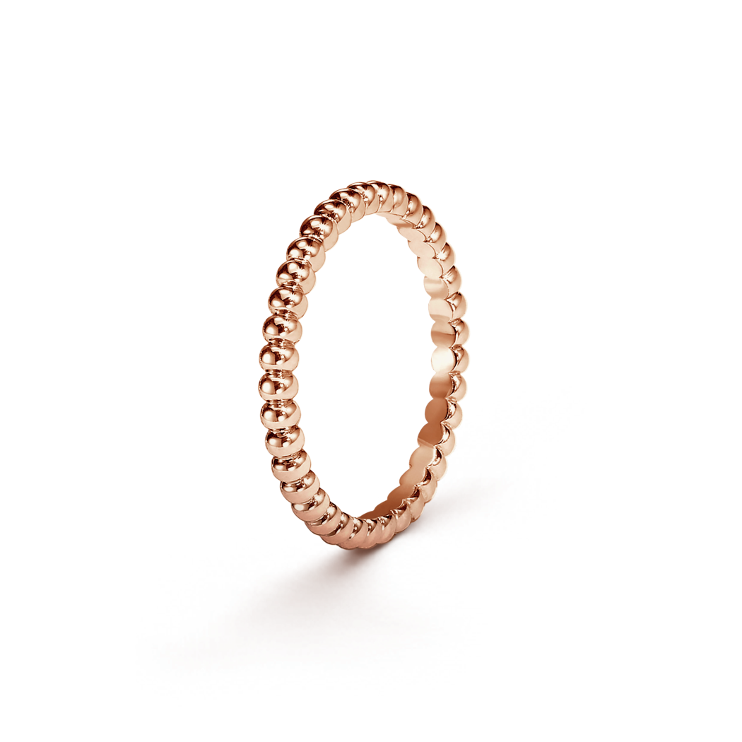 18K Gold Van Cleef & Arpels Perlée Pearls of Gold Ring