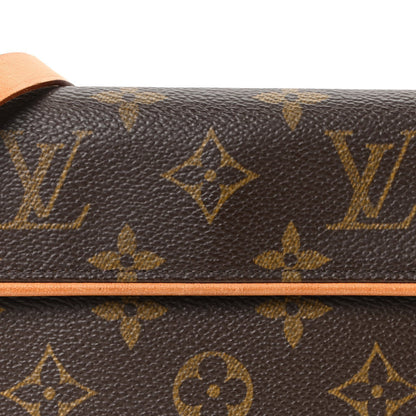 Louis Vuitton Monogram Pochette Florentine S Brown