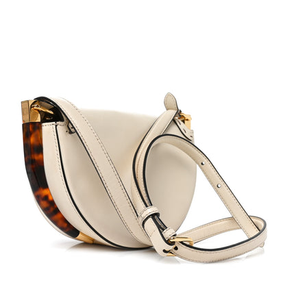 Fendi Vitello King Plexiglass Moonlight Shoulder Bag White Ice 1905518