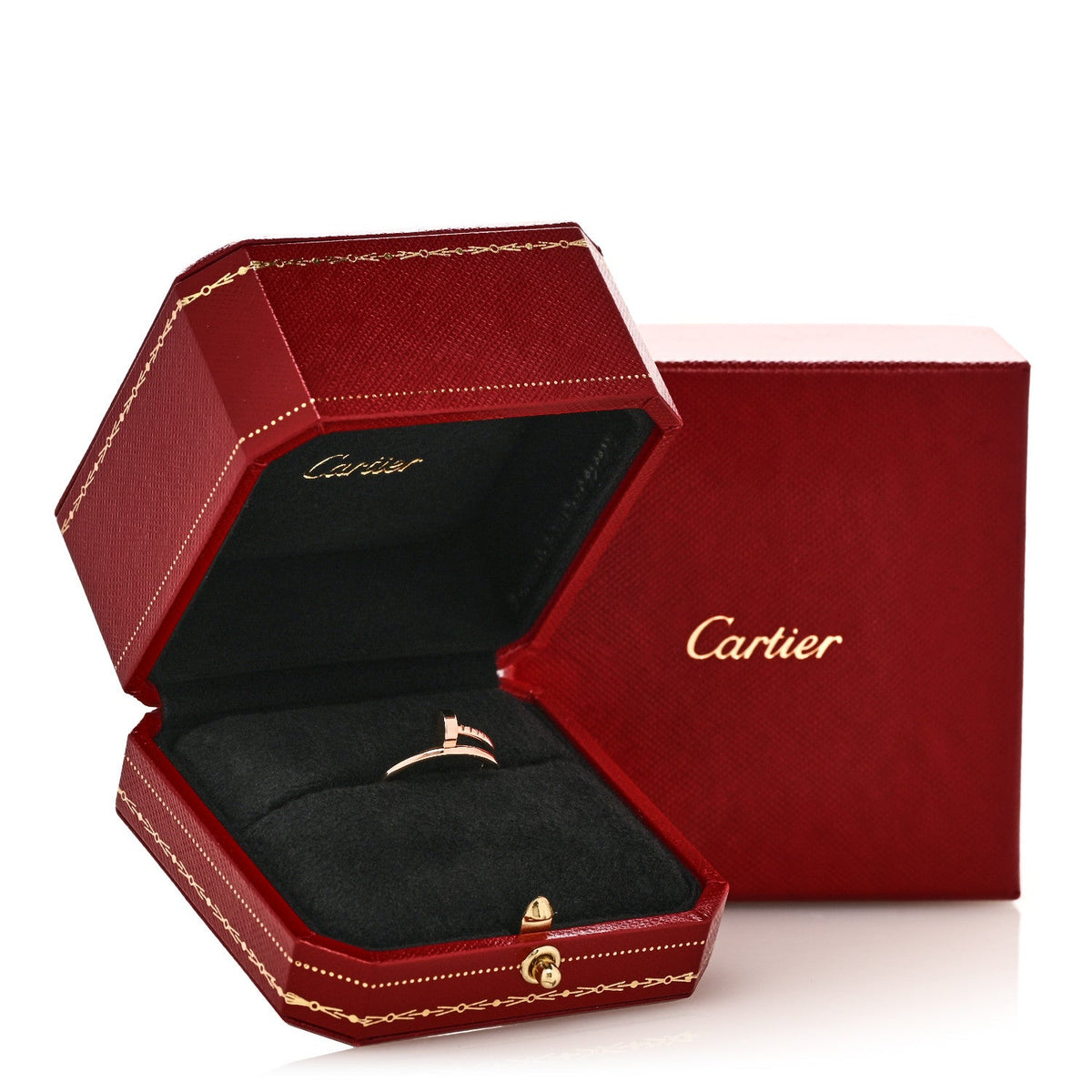 Cartier 18K Pink Gold Small Juste Un Clou Ring 50 5.25