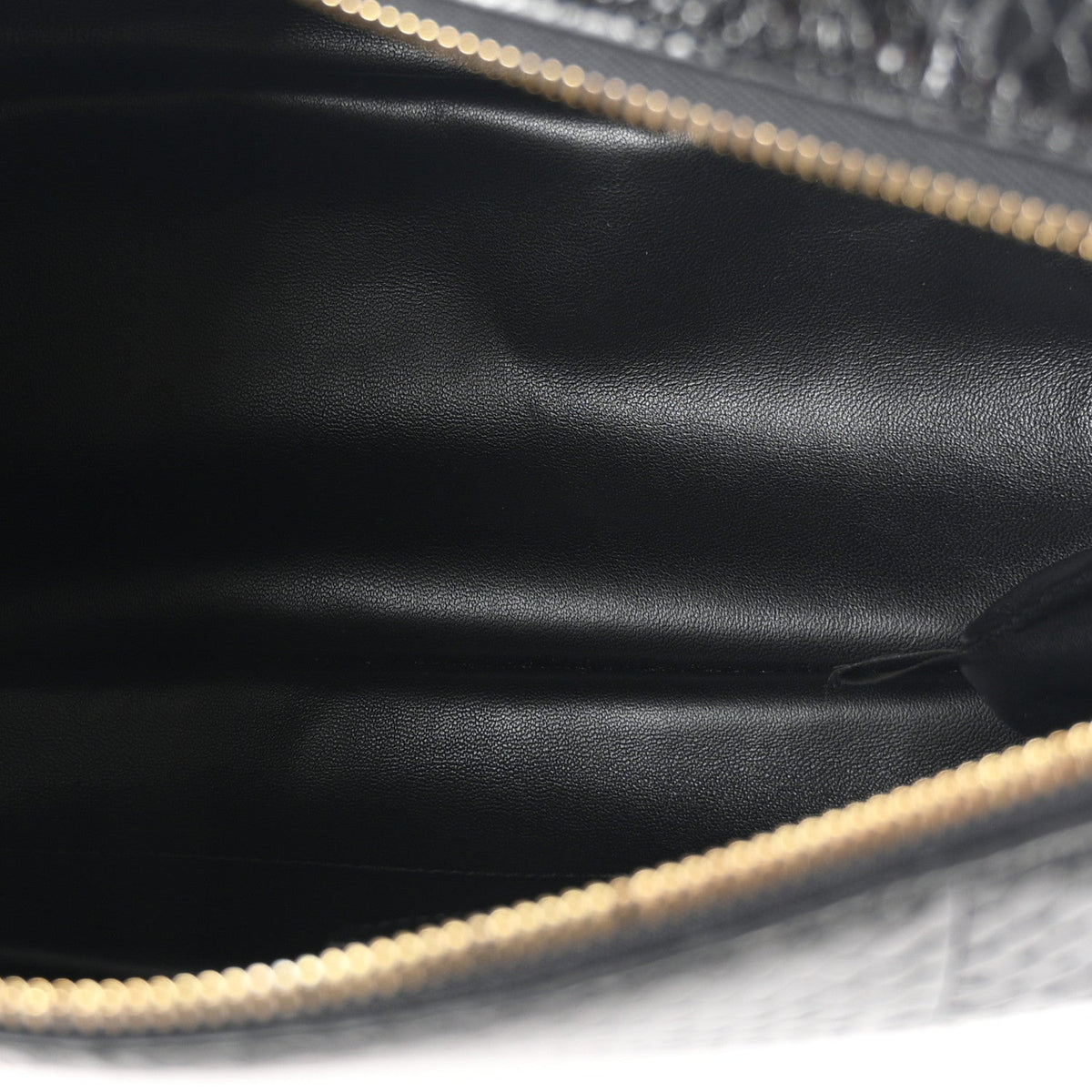 Gucci Snakeskin Half Horsebit Medium Shoulder Bag Black