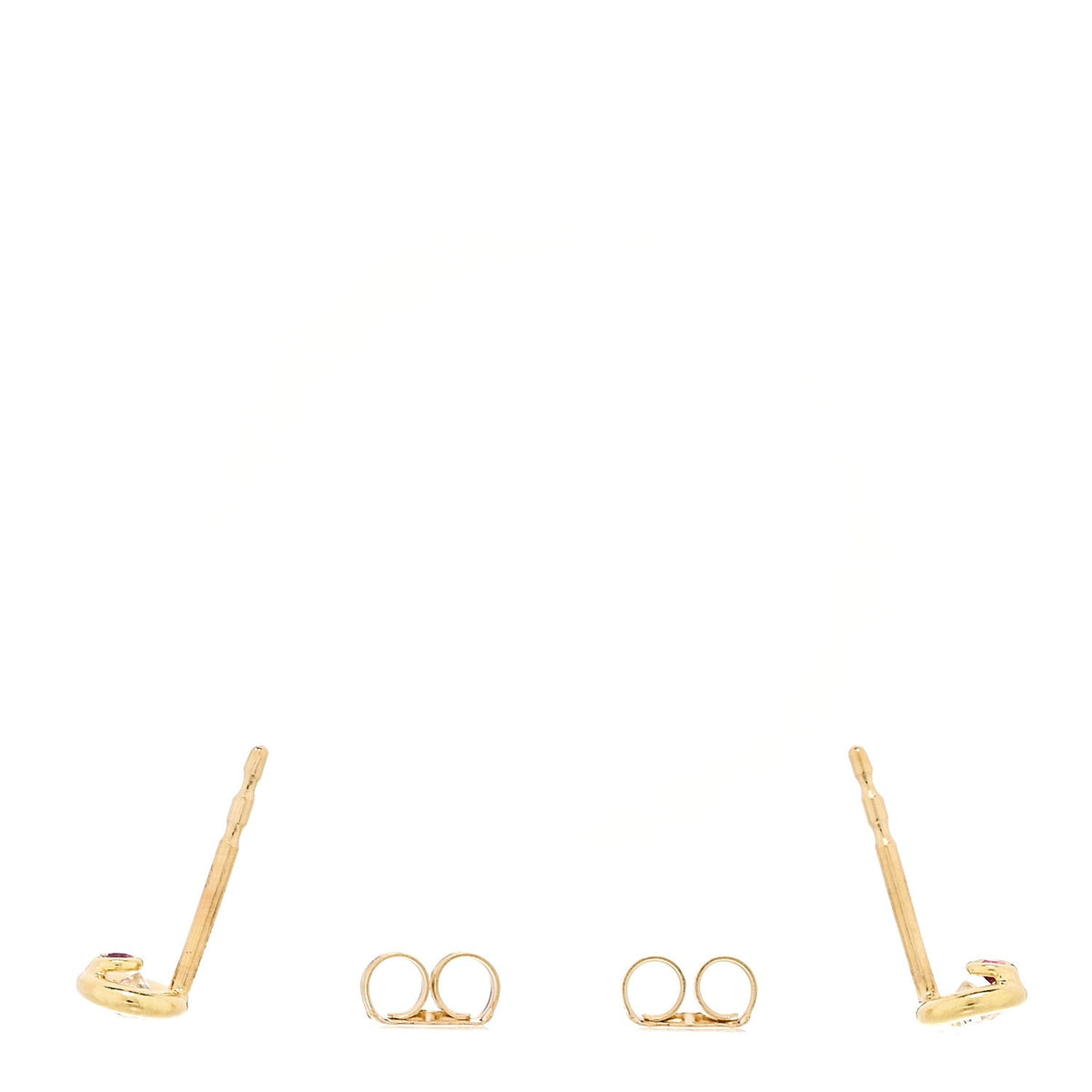 Roberto Coin 18K Yellow Gold Diamond Bezel Stud Earrings