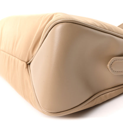 Prada Re-Nylon Vitello Large Aimee Shoulder Bag Cammello