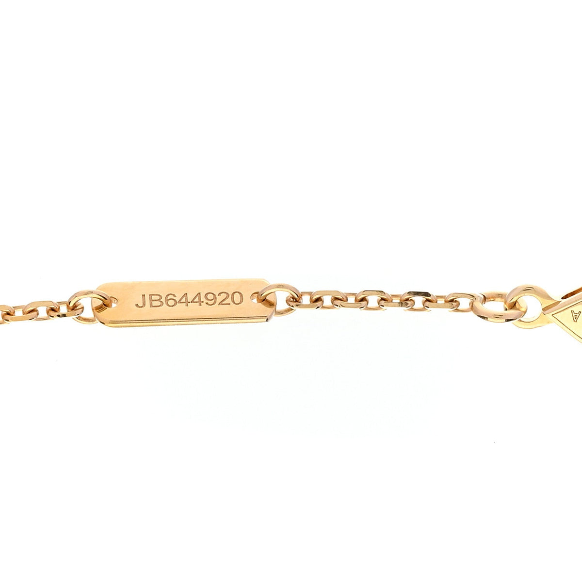 Van Cleef & Arpels 18K Yellow Gold Malachite Perlee Couleurs Pendant Necklace