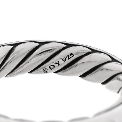 David Yurman Sterling Silver 4mm Cable Classics Band Ring 48 4.5