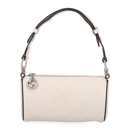 Gucci Calfskin Mini Blondie Barrel Shoulder Bag Mystic White