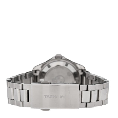 Tag Heuer Stainless Steel Ceramic Diamond 35mm Aquaracer Watch Blue WAY131L