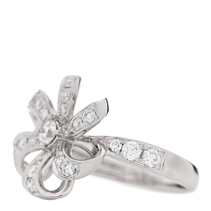 Platinum Diamond Bow Ring 6