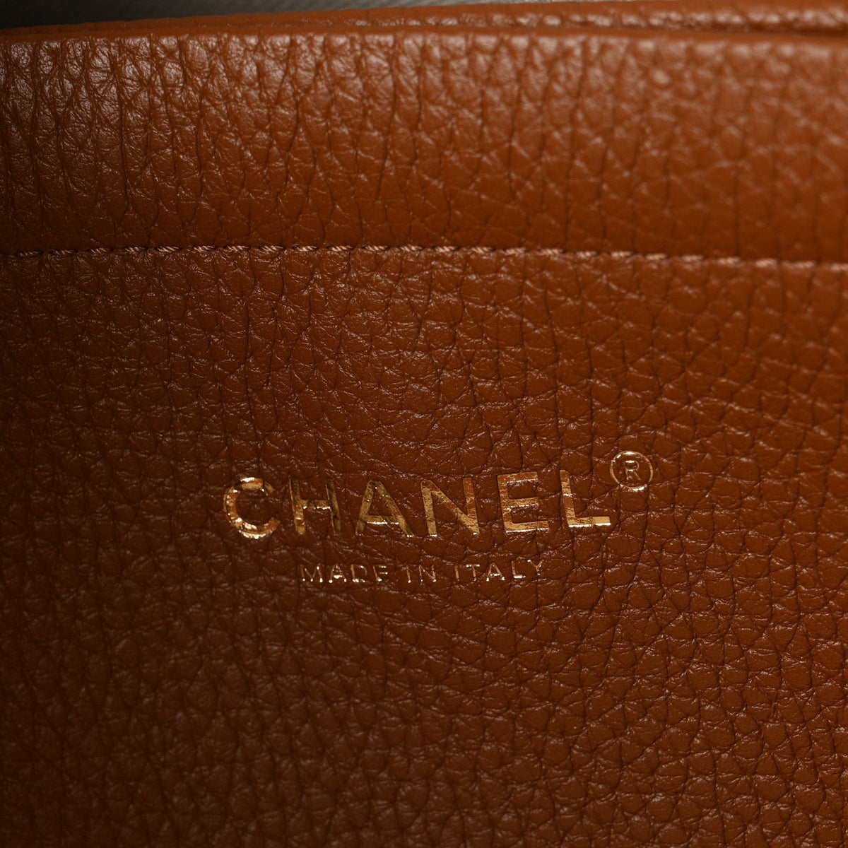 Chanel Grained Calfskin Suede Large Urban Essentials Shopping Bag Dark Beige Camel